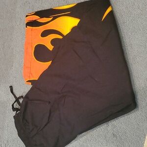 Men's  XL Michael Morgan black flame pajama pants